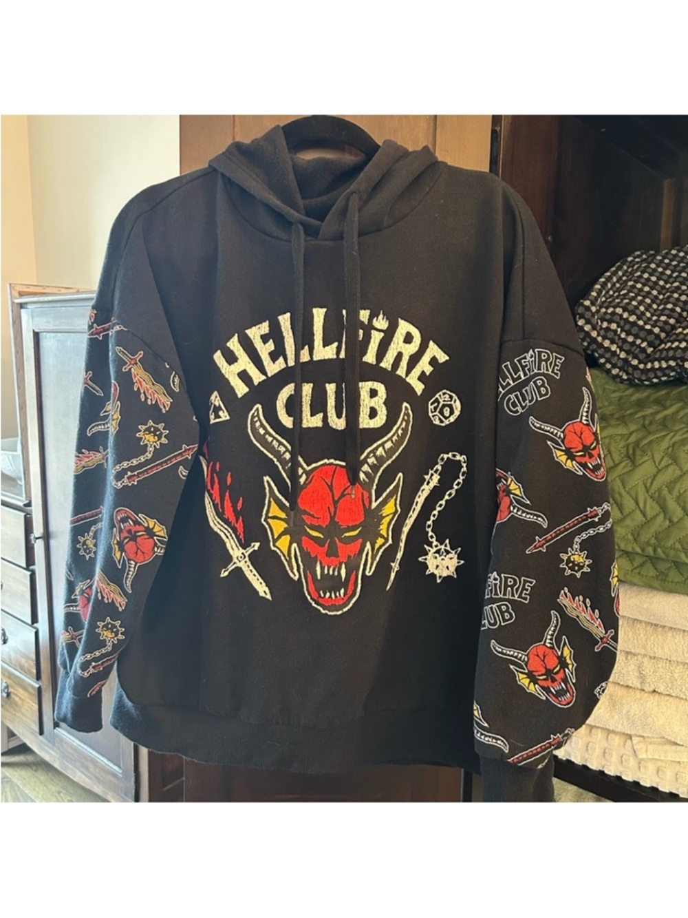 Netflix Stranger Things Black Graphic Hoodie